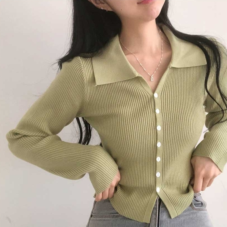 ボタンニットカーディガン(6color) MINT