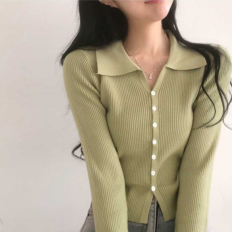 ボタンニットカーディガン(6color) MINT