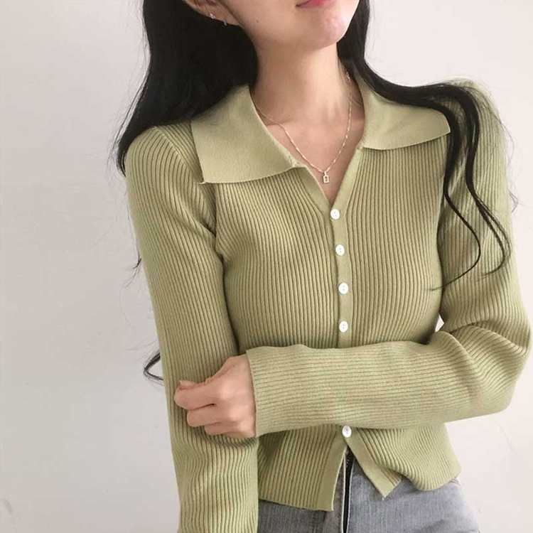 ボタンニットカーディガン(6color) MINT