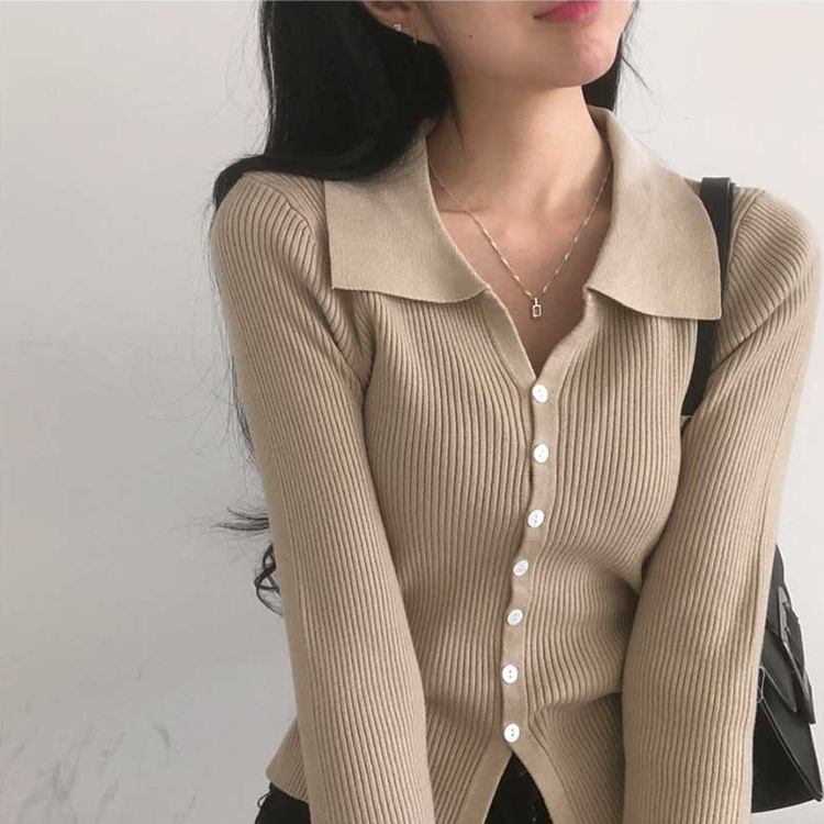 ボタンニットカーディガン(6color) BEIGE