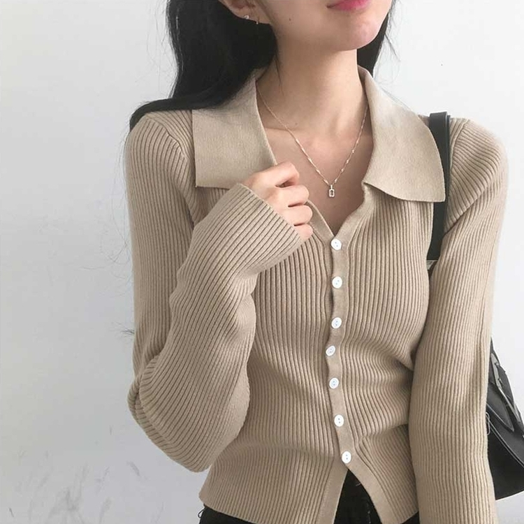 ボタンニットカーディガン(6color) BEIGE