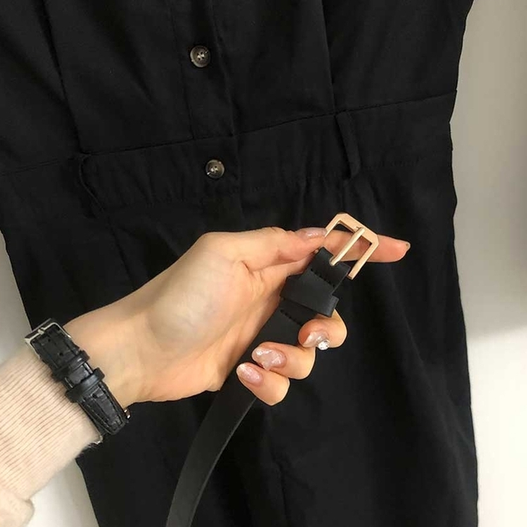 【ベルト付き】ポケットシャツロングワンピース