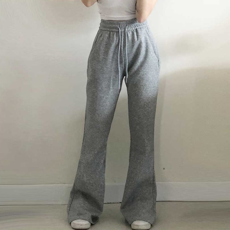 フレンチテリーブーツカットトレーニングパンツ GREY