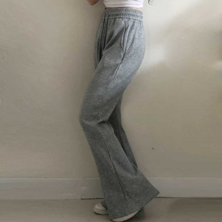 フレンチテリーブーツカットトレーニングパンツ GREY