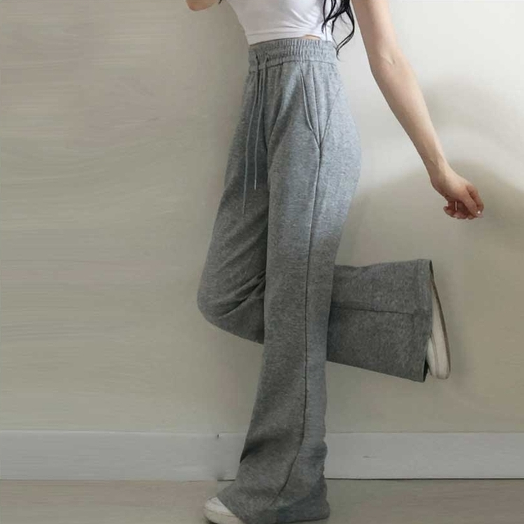 フレンチテリーブーツカットトレーニングパンツ GREY