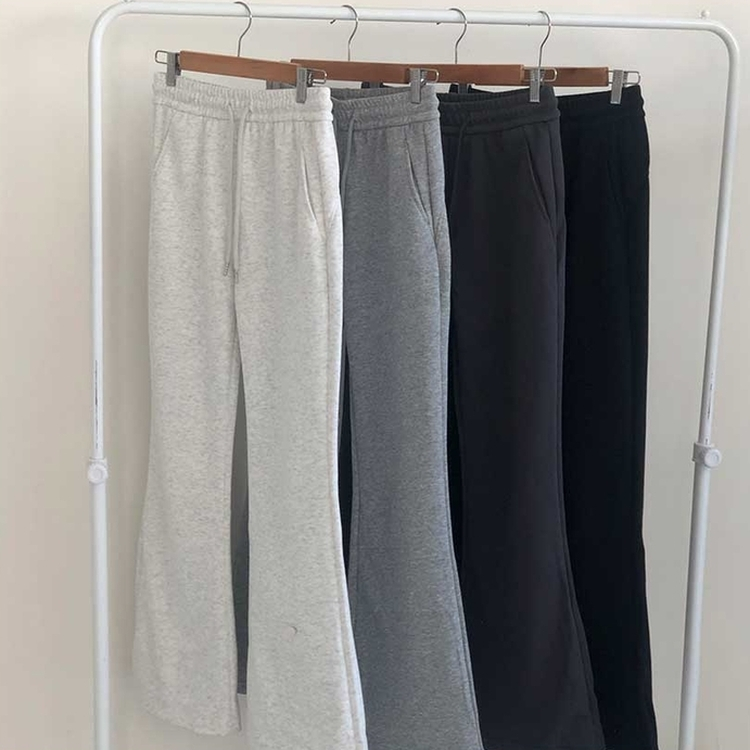 フレンチテリーブーツカットトレーニングパンツ