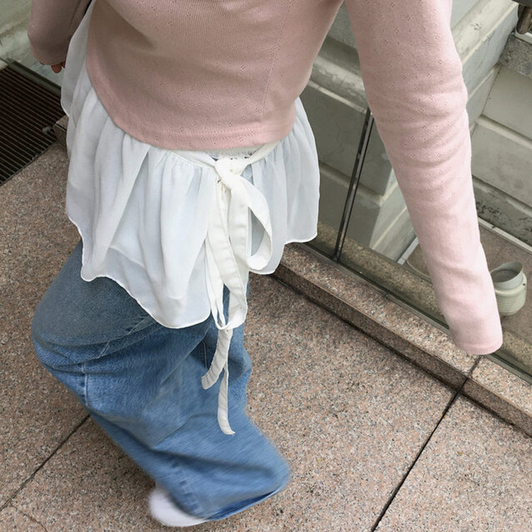 シースルーレイヤードラップスカート IVORY