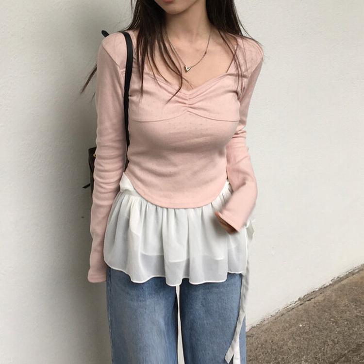 シースルーレイヤードラップスカート IVORY