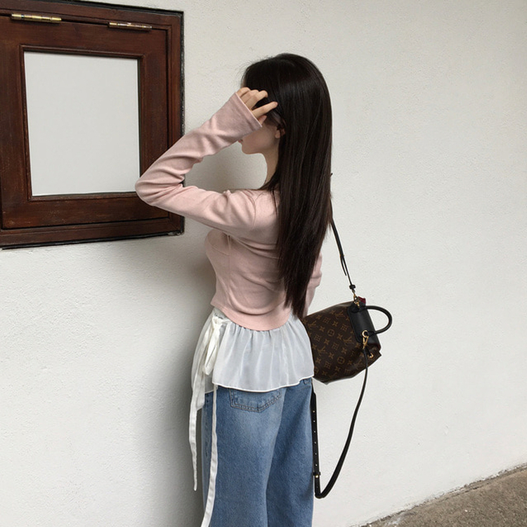 シースルーレイヤードラップスカート IVORY