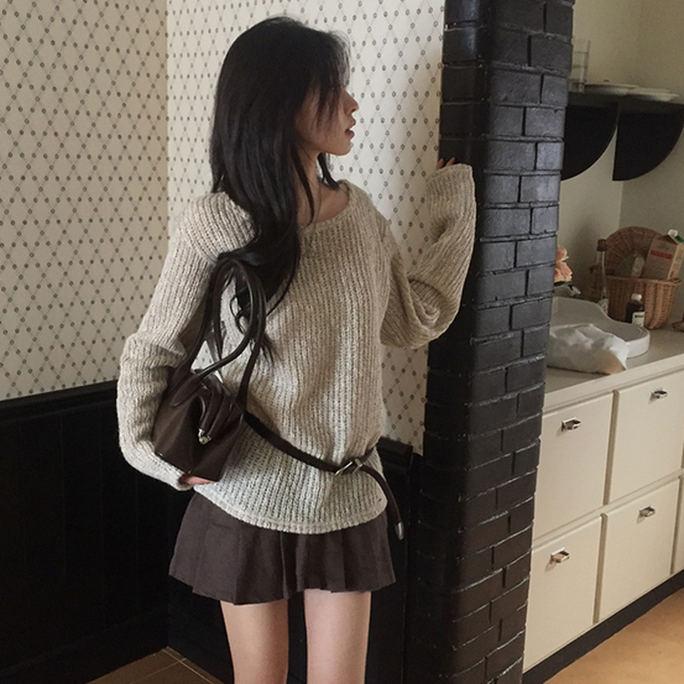 オープンルーズフィットニット BEIGE