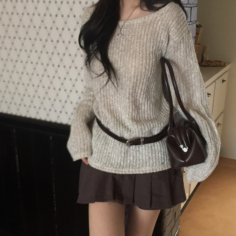 オープンルーズフィットニット BEIGE