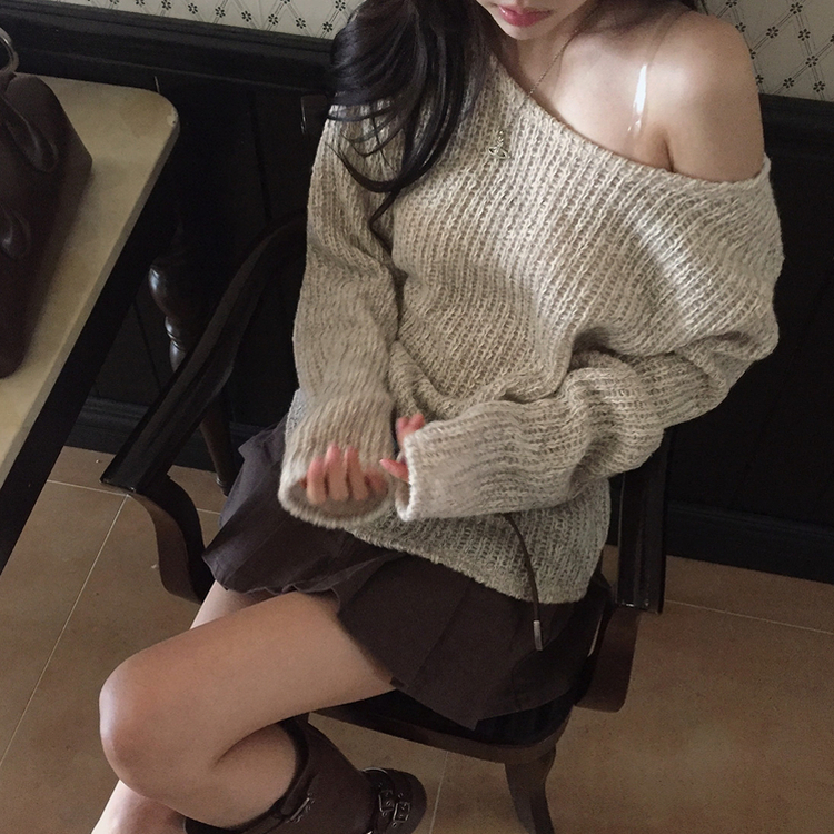オープンルーズフィットニット BEIGE