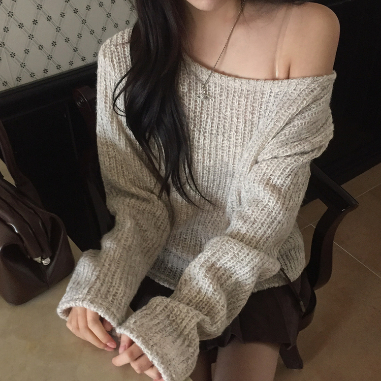 オープンルーズフィットニット BEIGE