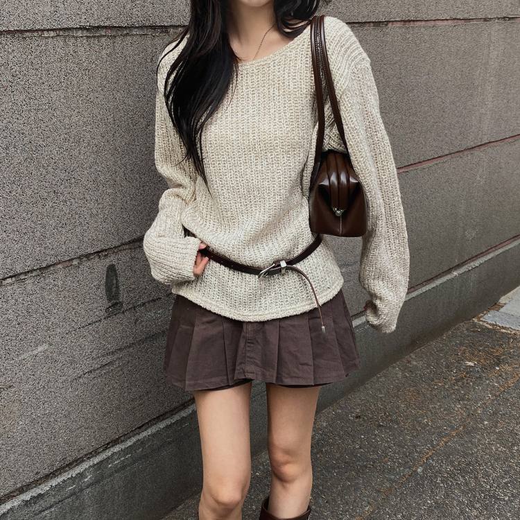 オープンルーズフィットニット BEIGE