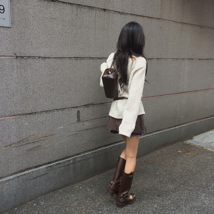オープンルーズフィットニット BEIGE