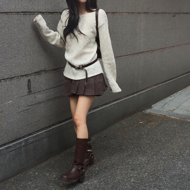 オープンルーズフィットニット BEIGE
