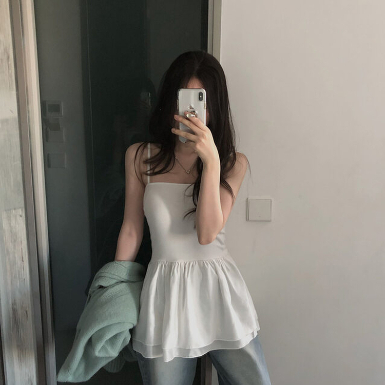 シフォンレイヤードビスチェワンピース IVORY