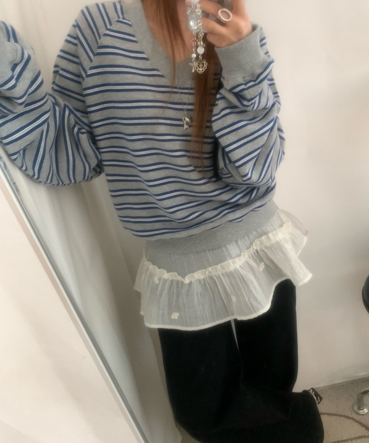 フラワーレイヤードラップミニスカート IVORY