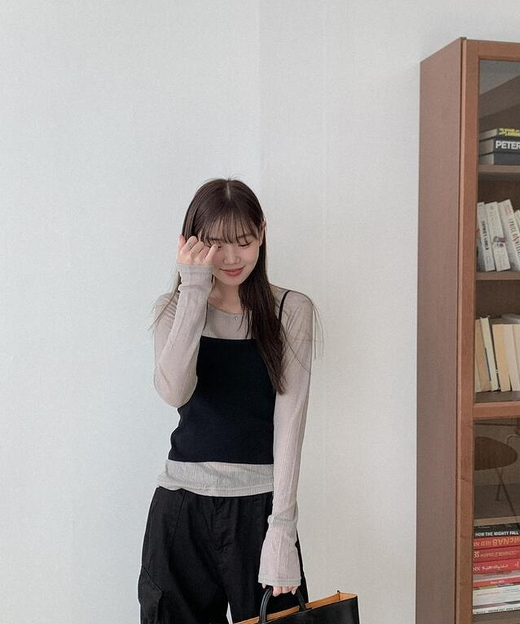 デールスニットビスチェ BLACK