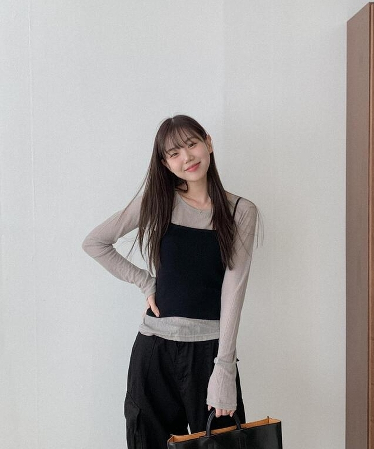 デールスニットビスチェ BLACK