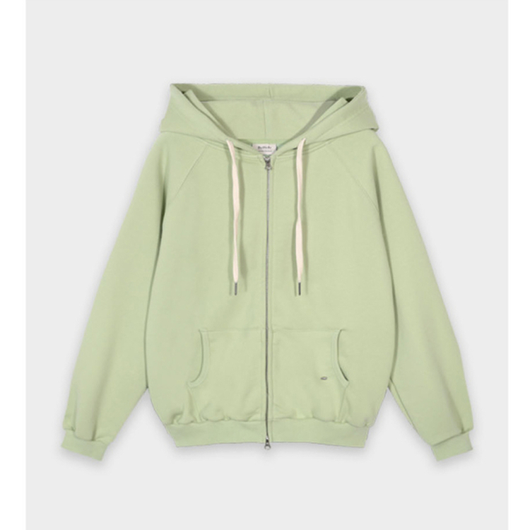 フレンチテリーフードジップアップ(5color)