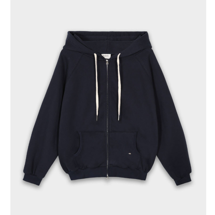 フレンチテリーフードジップアップ(5color)