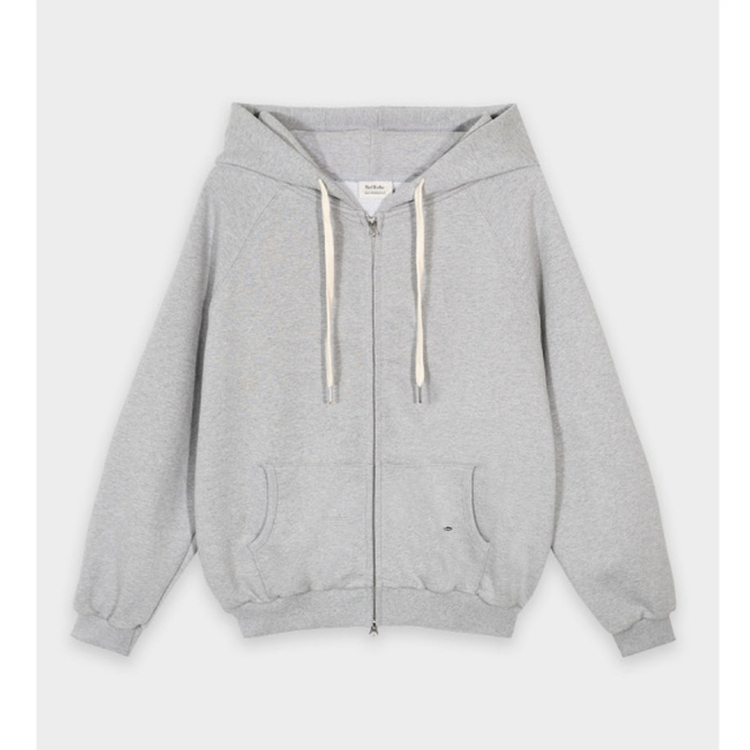 フレンチテリーフードジップアップ(5color)