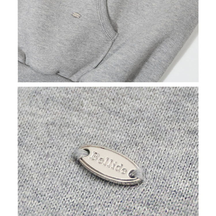 フレンチテリーフードジップアップ(5color)