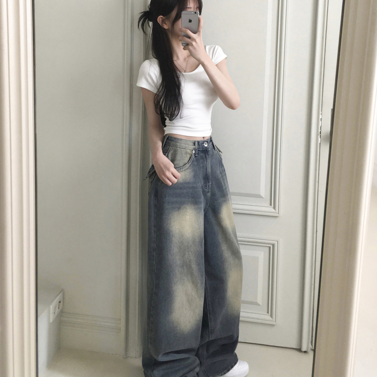 バックスリットリボンクロップ半袖Tシャツ WHITE