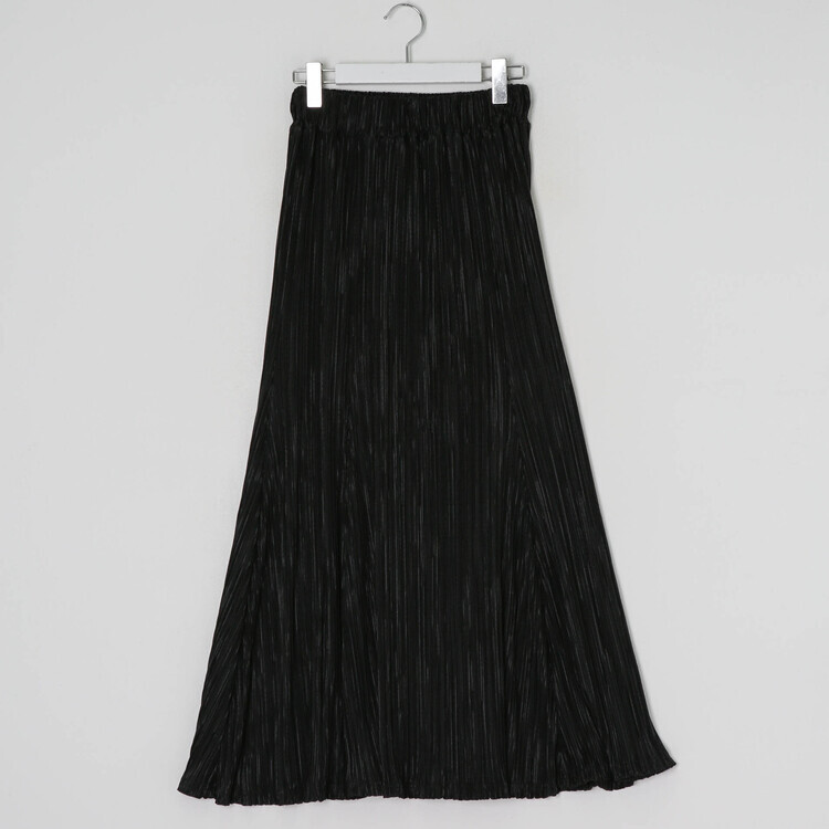 플리츠 롱 스커트