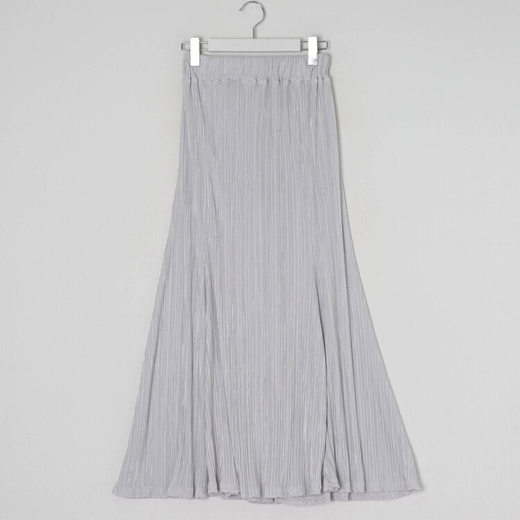플리츠 롱 스커트