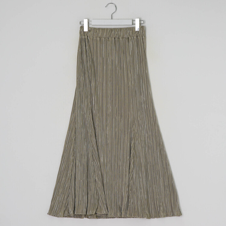 플리츠 롱 스커트