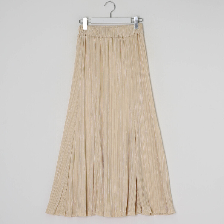 플리츠 롱 스커트