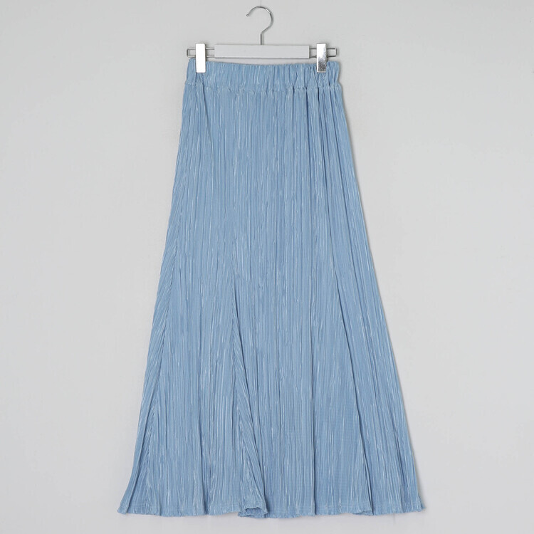플리츠 롱 스커트