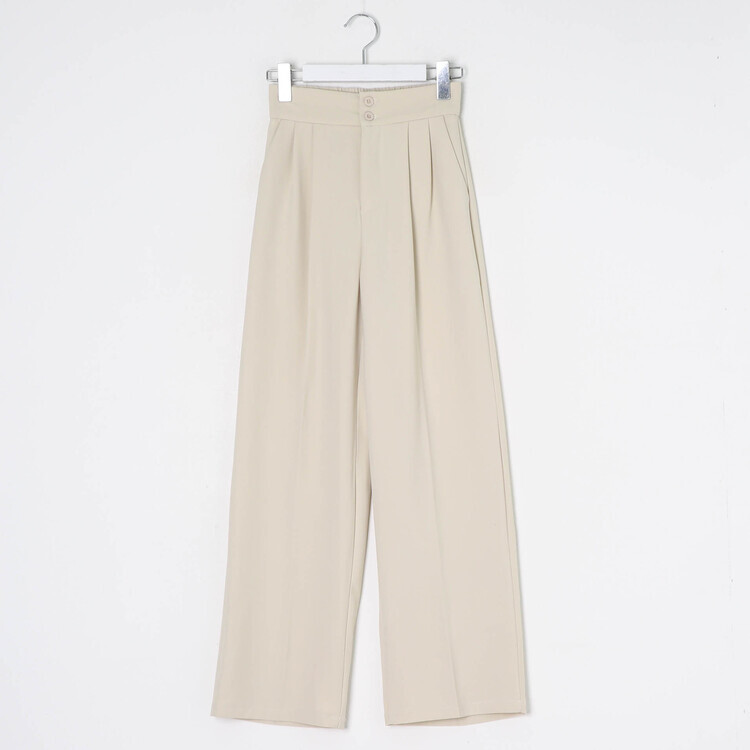 투버튼 와이드 슬랙스