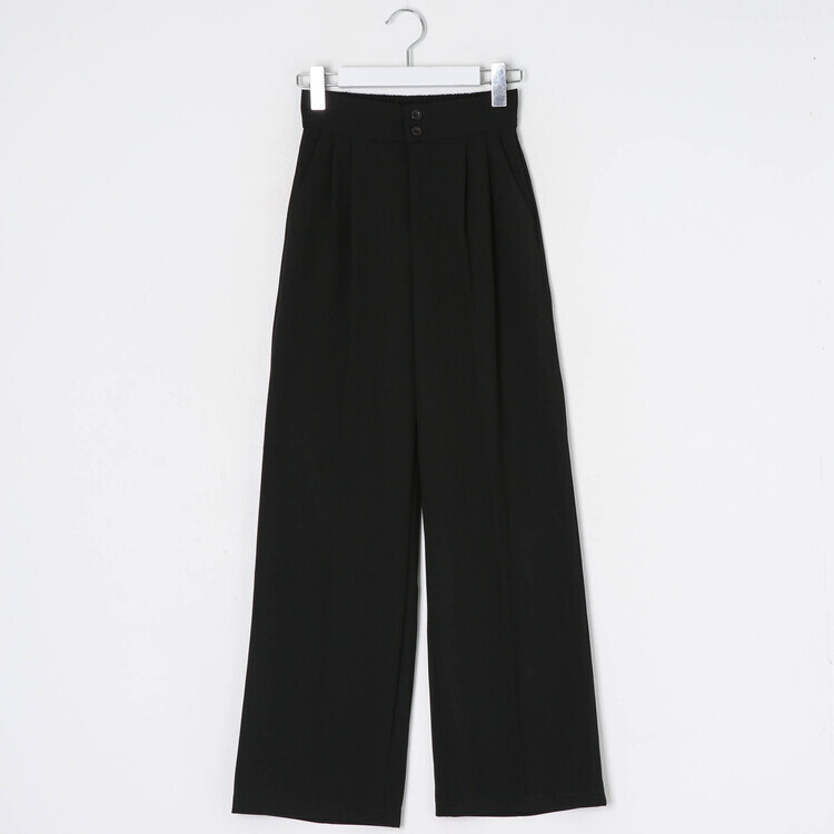 투버튼 와이드 슬랙스