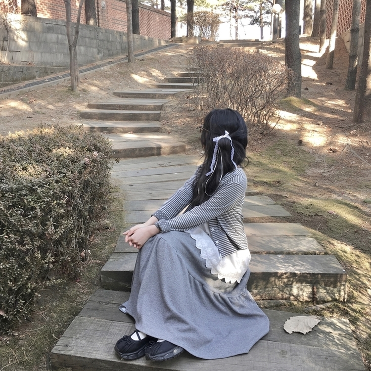 スカート MELT THE LADY mood gloss skirt ストライプアシンメトリーロングスカート｜J'aDoRe JUN ONLINE