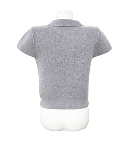 キラアンゴラカラー半袖ニット