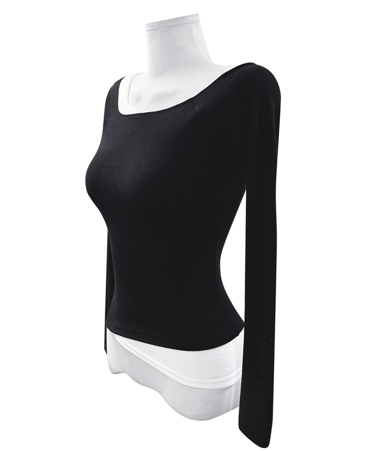 アンバランスバイカラーオフTシャツ