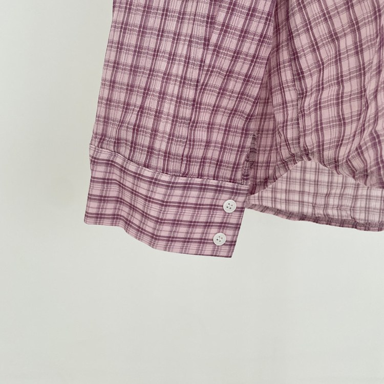 바바 루즈핏 체크 셔츠