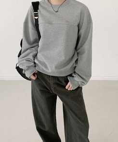 ラウンドスリットペンダントトレーナー MERANGE GRAY