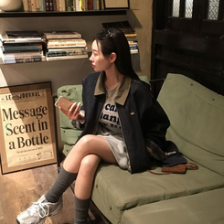 オーバーフィットデニムブルゾン BLUE