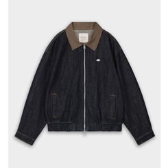 オーバーフィットデニムブルゾン