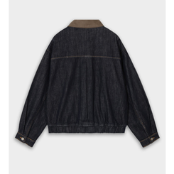 オーバーフィットデニムブルゾン