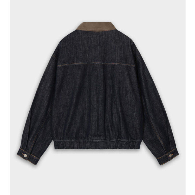 オーバーフィットデニムブルゾン
