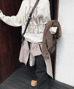 ワイド ストリングカーゴパンツ BLACK DENIM