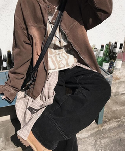 ワイド ストリングカーゴパンツ BLACK DENIM