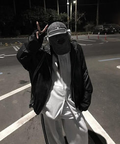 ジャンパー ストリングトラックラインジップアップ BLACK