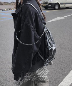 ジャケット デニムジップアップジャケット BLACK DENIM