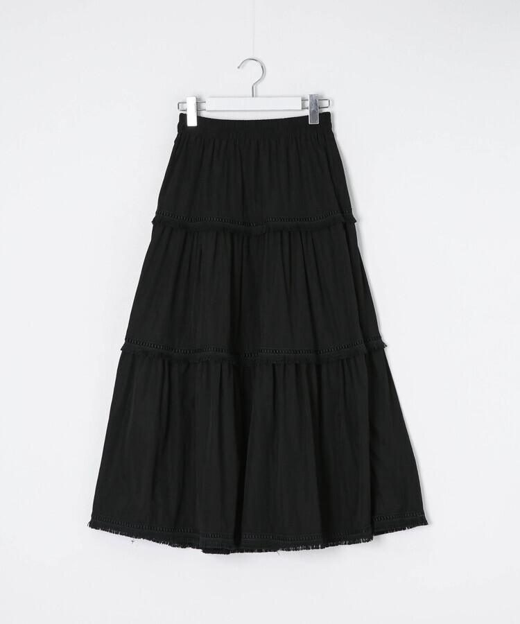 フリルロングスカート